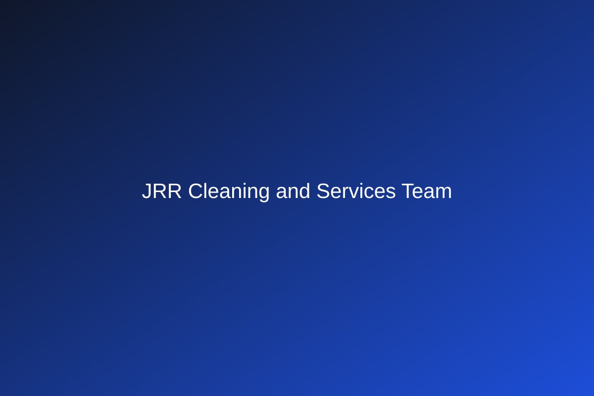 JRR Cleaning and Services